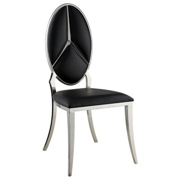 ACME Cyrene Side Chair (Set-2) in Black
