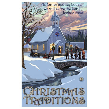 Paul A. Lanquist Joshua 24:15 Christmas Traditions New Art Print, 12"x18"