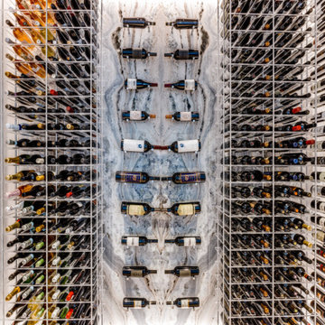 Striking Marble Wine Room