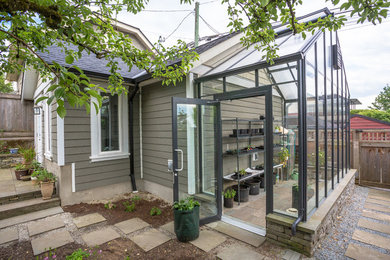Home design - small craftsman home design idea in Vancouver