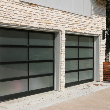 Full-view overhead garage doors