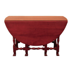 Spanish Foot Gate Leg Drop Leaf Table - Dining Tables