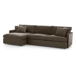 Crate&Barrel - Lounge II 2-Piece Sectional Sofa (View) - Sectional Sofas