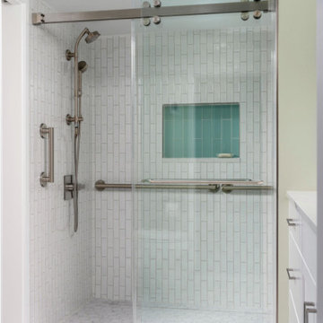 Full View of Modern Sliding Glass Enclosure
