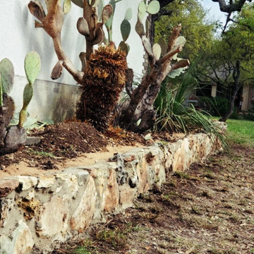 Natural Stone Flower Bed