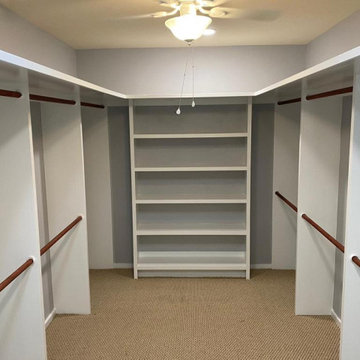 House addition: new walk-in closet for lovely wife