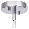 Woodbridge Lighting Candice 5-Light Chandelier LED, Opal Cylinder Glass