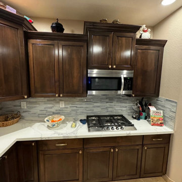 Stain and Paint Kitchen Reface