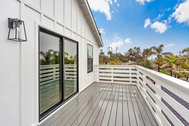 Balcony - farmhouse balcony idea in San Diego