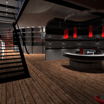 MULTIMEDIA OFFICE_Reception Desk & Arena View