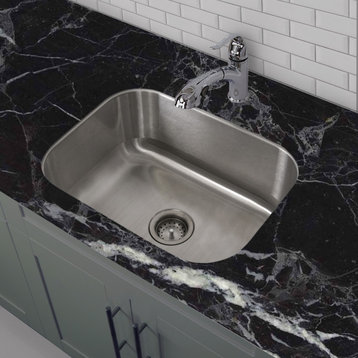 23"x18" Stainless Steel, Single Basin, Undermount Kitchen Sink