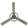 1-Light Industrial Iron/Acrylic/Wood Remote-Controlled 6-Speed, LED Ceiling Fan