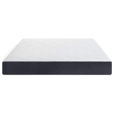10" Plush Mattress, Gel Memory Foam with Charcoal Infusion for Cool Sleep, King