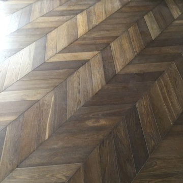 TANGA. Chevron Parquet Installation.