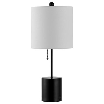 Safavieh Dalra Table Lamp With USB Port Black