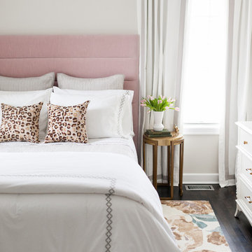 Pink and Gray Bedroom