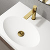 VIGO Bathroom Sink Pop-Up Drain, Matte Gold, With Overflow
