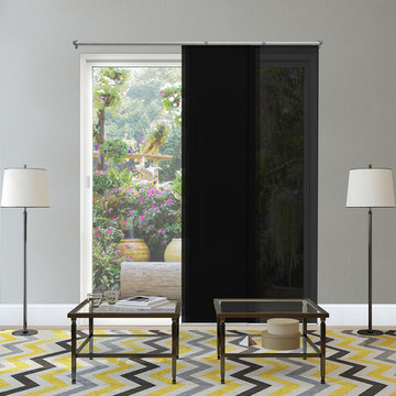 Midnight Black (Solar) - Panel Track Blinds