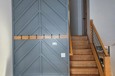 Entry Way Accent Wall & Stairs