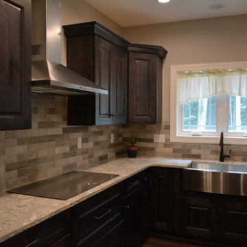 Rustic Maple with Smoke Stain and Ebony Glazing