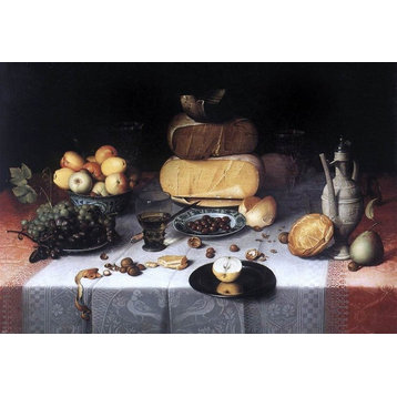 Floris Claesz Van Dijck Laid Table With Cheeses and Fruit Wall Decal
