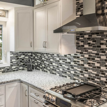 1800's Row House Kitchen Remodel with Marazzi Midpark Mosaics backsplash