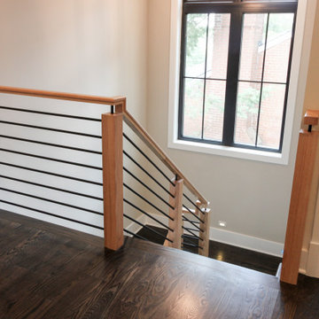 Project #69 | Contemporary Staircase with Horizontal Metal Rods