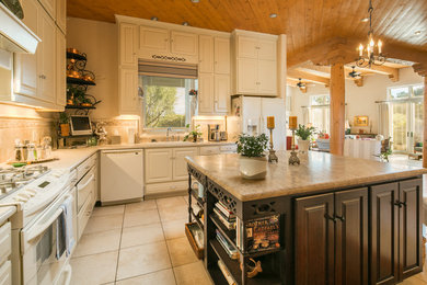 Kitchen - rustic kitchen idea in Albuquerque