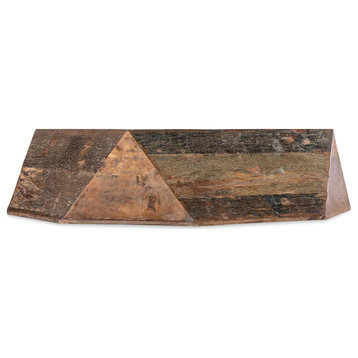 Geometric Reclaimed Wooden Octagon Coffee Table