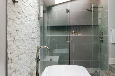 Example of a transitional bathroom design in DC Metro