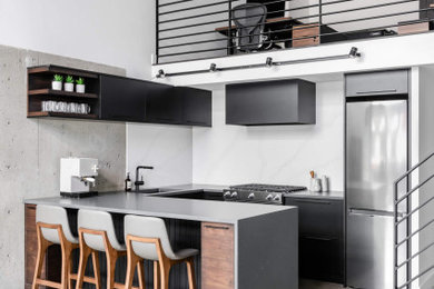 Inspiration for an industrial kitchen remodel in Vancouver