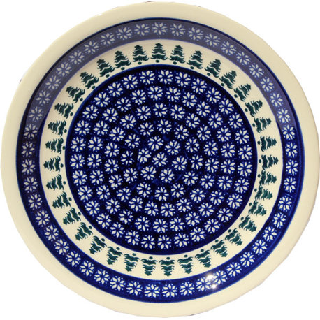 Polish Pottery Dinner Plate, Pattern Number: 914