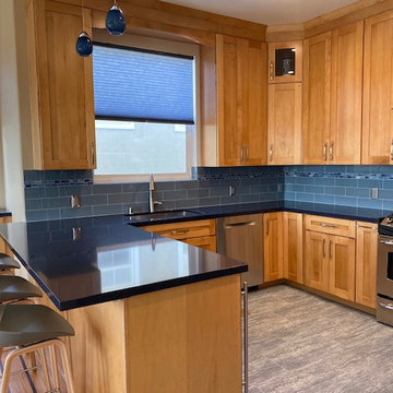 Oakland Hills Blue Kitchen