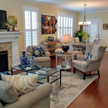 Living/Dining Room--The SEAGULL COTTAGE at THE COTTAGES AT OCEAN ISLE BEACH