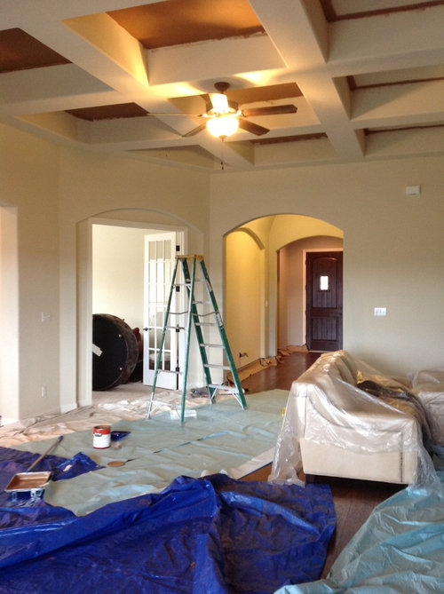 Lighting in new house is making paint look different on every wall