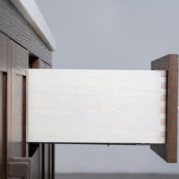 Vivian 72'' Dark Bathroom Vanity