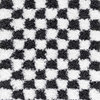 Hauteloom Atira Black & White Checkered Area Rug - 2'7" x 7'3" Runner