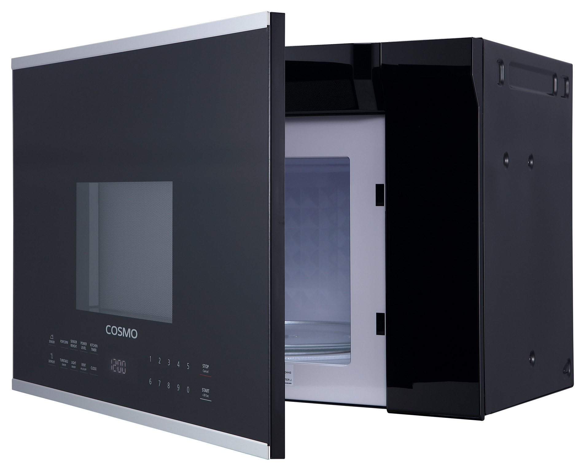 24" Over The Range Microwave Oven with Vent Fan, 1000W, 1.34 Cu. Ft. Capacity