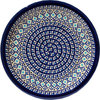Polish Pottery Dinner Plate, Pattern Number: 217A