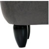 15" Seat Height Animal Shape Storage Ottoman Furniture Dark Gray Hippo