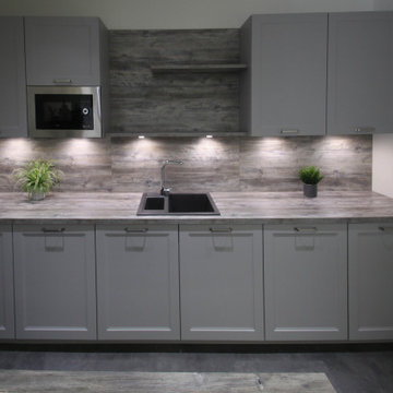 Ex Display Kitchen, Nobilia Cascada Stone Grey