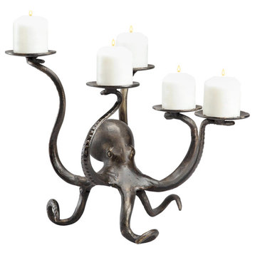 Octopus Pillar Candelabra