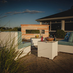 Kalea Bay Outdoor Fireplace - Outdoor Fireplaces