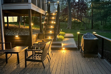 Large backyard deck photo in Indianapolis
