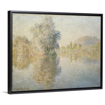 "Early Morning on the Seine at Giverny, 1893" Floating Frame Canvas Art, 22"x...