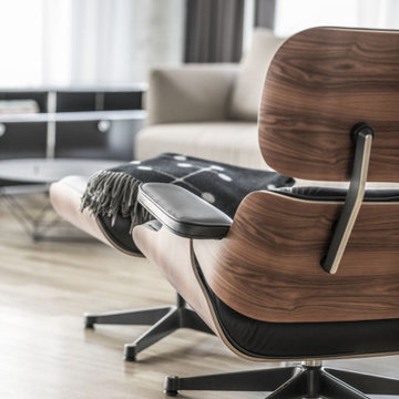 Eames Lounge Chair and Ottoman - Black Walnut