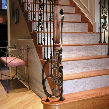 New Rail w/ Tuscan Iron Balusters in Woolwich Twp.