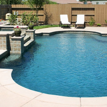 Grecian Style Pool and Features