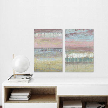 Cotton Candy Layers Diptych