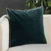 Jaipur Living Bryn Solid Throw Pillow, Teal, Poly Fill